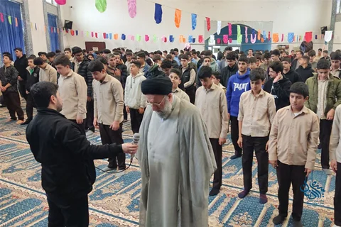 جشن تکلیف ۱۰۸۹ دانش‌آموز پسر رضوانشهری در مصلی امام خامنه‌ای(مدظله‌العالی) برگزار شد